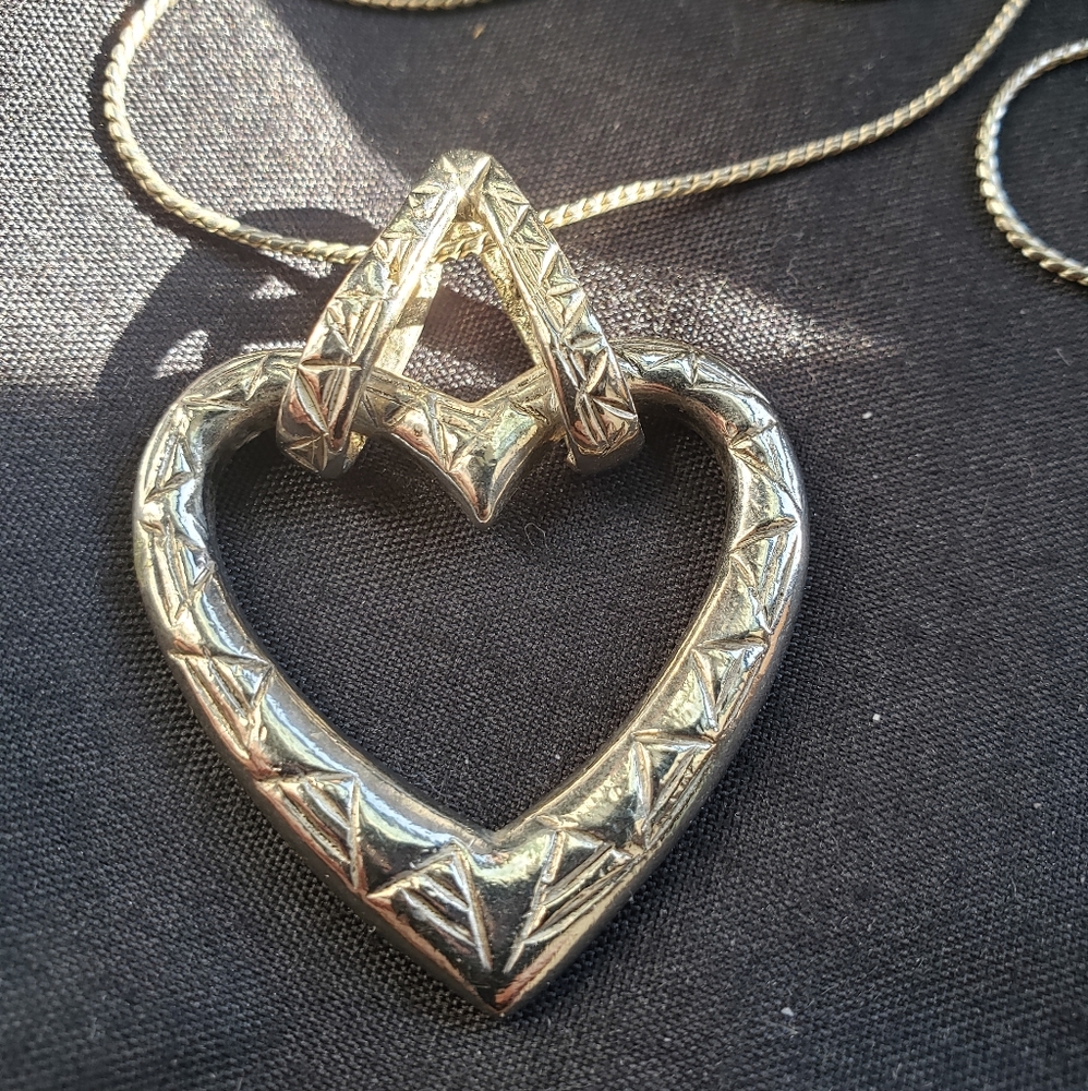 Silver Heart on chain